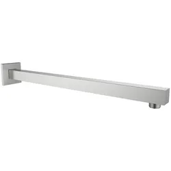 LAUFEN Brausewandarm, L=420mm, quadratische Rosette, 1/2", HF546026420000, Farbe: Edelstahl-Optik