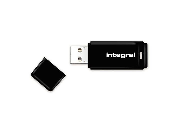 Integral 128 GB zwarte USB 2.0-geheugenflashdrive