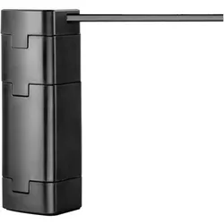 myWall Glasablage für 2 Flachbildschirme, Monitor Erhöhung, Schwarz