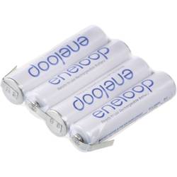 Panasonic eneloop Reihe F1x4 Akkupack 4x Micro (AAA) Z-Lötfahne NiMH 4.8 V 750 mAh 126872