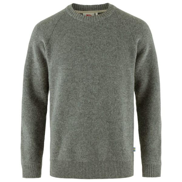 Fjällräven - Övik Rib Sweater - Wollpullover Gr M oliv/grau