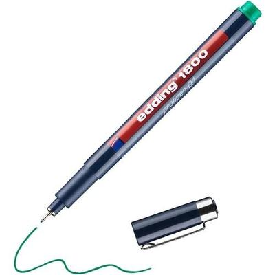 edding 1800 Fineliner Extra Fein Rundspitze - 0,25 mm Grün Wasserbeständig