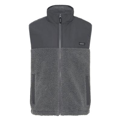 Plüschweste BLEND "Plüschweste BHTorte", Herren, Gr. M, grau (iron gate), Obermaterial: 100% Polyester PES., Westen
