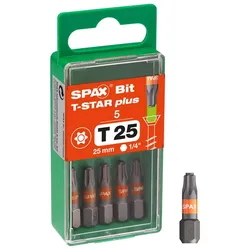 SPAX Bits T25 T-STAR Plus, 5St.