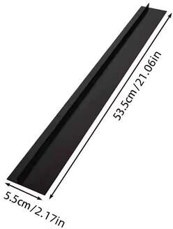 Modern Mode Marketplace Heat Resistant Silicone Stove Gap Cover For Kitchen Counter Seams black