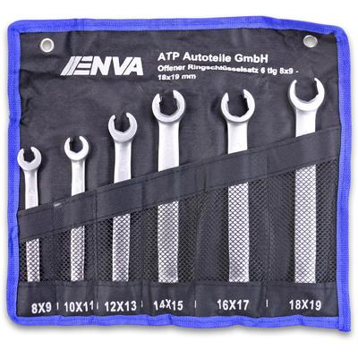 Enva Offener Doppel-Ringschlüssel-Satz - SW 8-19 mm - 6-tlg. [Hersteller-Nr. 40643318]