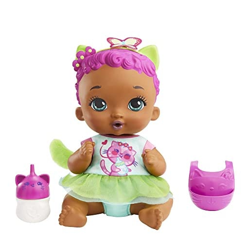 My Garden Baby Voeden en Verschonen Babykitten Pop met accessoires en herbruikbare luier, 30 cm