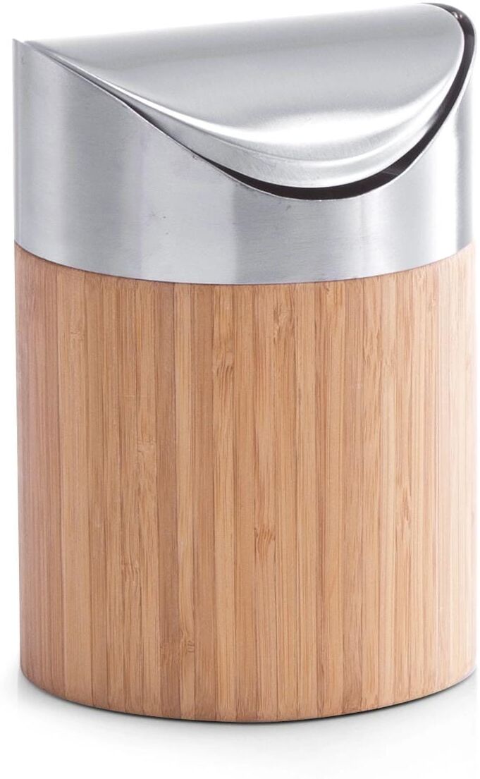 Mülleimer ZELLER PRESENT "45536 l, Nature", beige (natur), B:12cm H:17cm, Mülleimer, Mülleimer natur B/H/T: 12cm x 17cm, 1,9 l