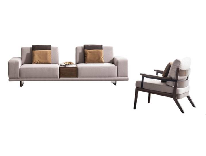 JVmoebel Polstergarnitur Beige Designer Polstersessel für modernes Wohnzimmer, (2-tlg)