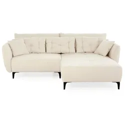 Ecksofa Janek Stoff Beige Hellbeige