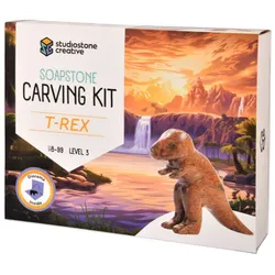 Speckstein-Set "Dinosaurier T-Rex"