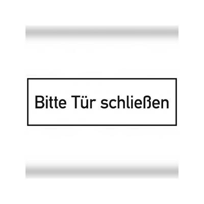 Bitte Tür schließen, Folie, 300x100 mm