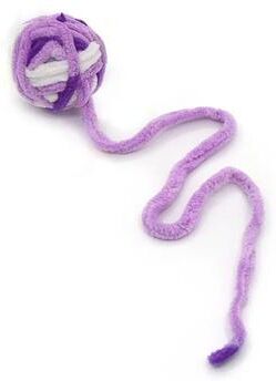 Uplift Essentials Self Entertaining Wool Cat Toy Balls violet