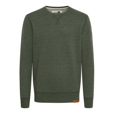 Longpullover SOLID "Sweatshirt SDTrip", Herren, Gr. XL, grün (climb mel), Obermaterial: 50% Baumwolle CO. 50% Polyester PES., Sweatshirts Longpullover