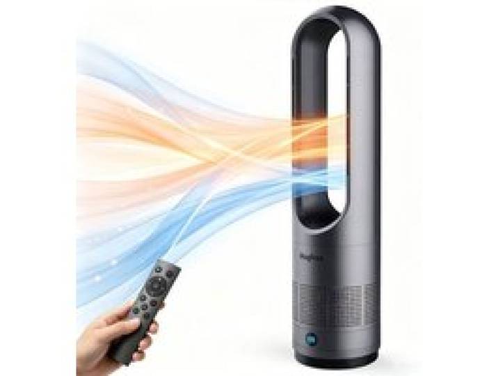 Ventilateur Colonne 40w/1400w 50hz - Ventilateur sans pales 8 vitesses Basse consommation faible bruit usage chaud froid