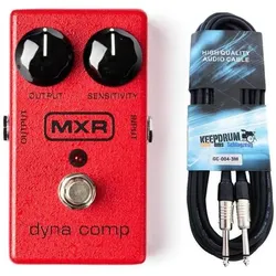 Mxr Effektgerät M102 Dyna comp Kompressor mit Kabel (E-Bass, E-Gitarre), Effektpedal, Rot