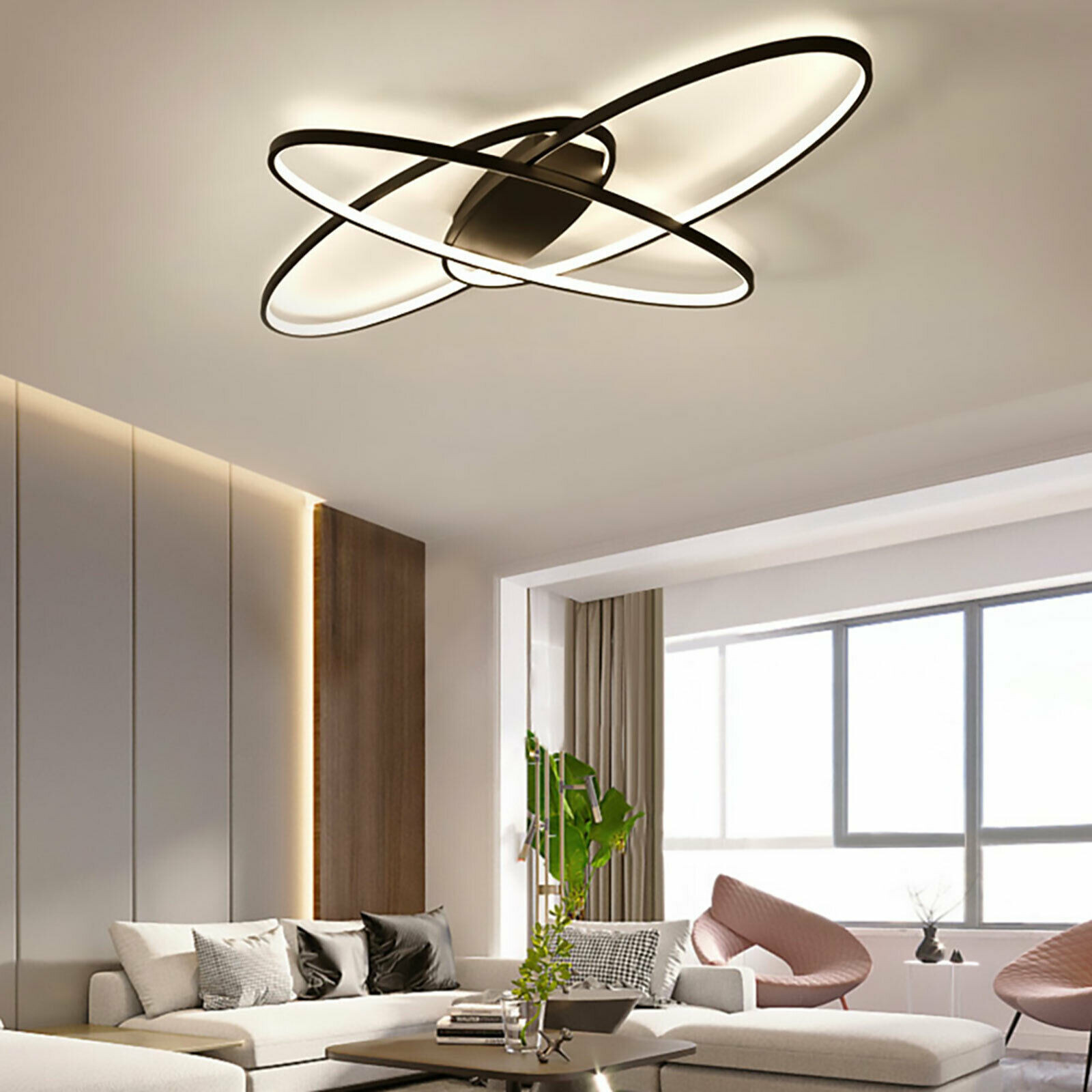 Enjoyshopping Moderne LED Kroonluchter - Ovaal Design Hanglamp voor de Slaapkamer - 70W