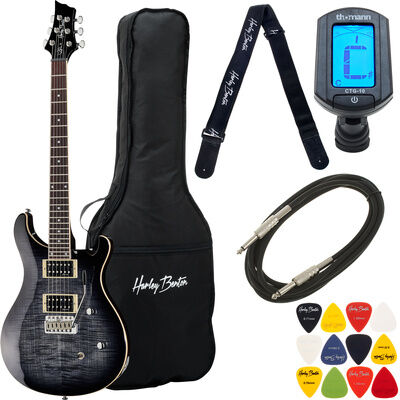 Harley Benton CST-24T Black Flame Bundle Black Flame