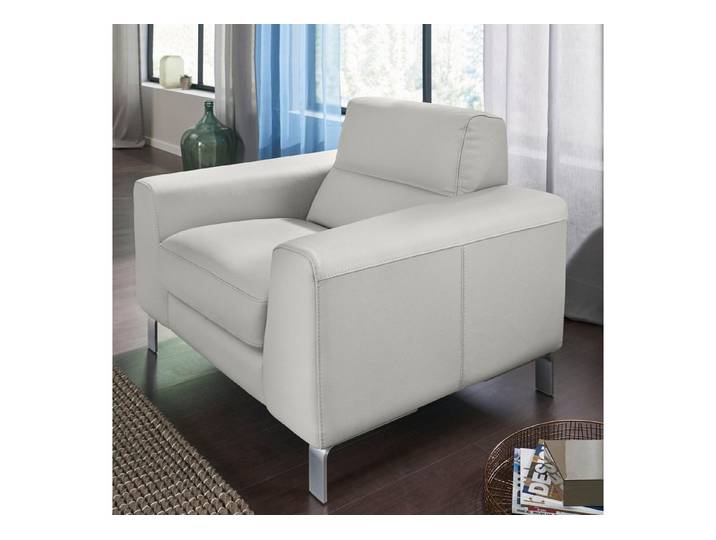 CALIA ITALIA Sessel Simon Loungesessel, Designsessel, sehr bequem, in zwei Lederqualitäten