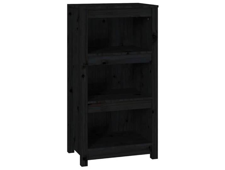 Maison Exclusive - Bibliothèque Noir 50x35x97 cm Bois de pin massif