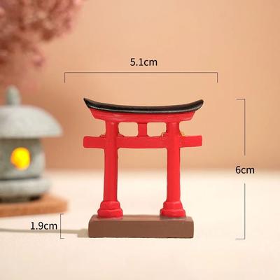 Inspired Living Mini Japanese Torii Gate Aquarium & Zen Garden Ornament smingshen r