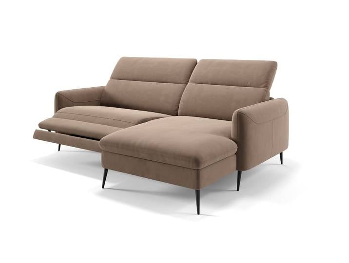 Stoff Ecksofa MESSINA Mini Stoffsofa Stoffcouch Kleine Eckcouch