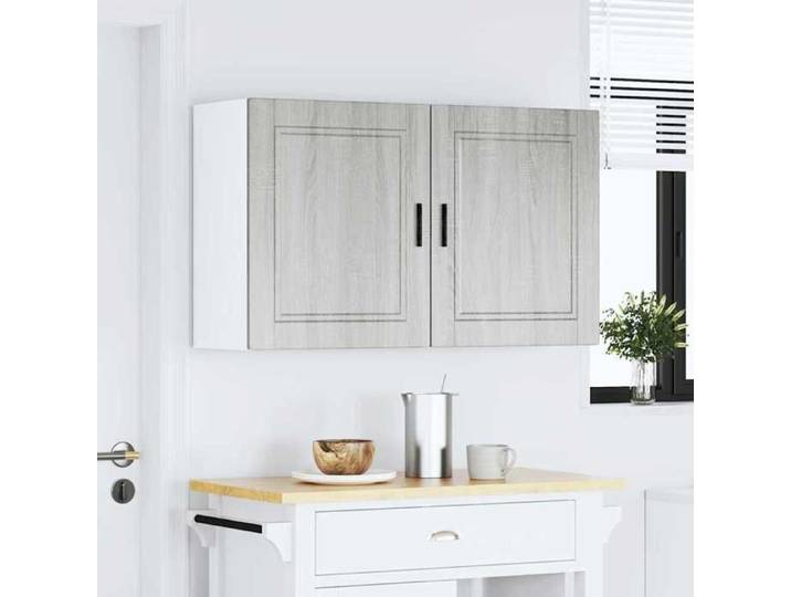 Clarence* Lot de 2 Armoires murales de cuisine Porto - Meuble cuisine/Buffet suspendu - sonoma gris EU379576