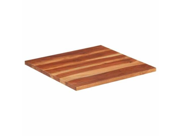 Tischplatte Massivholz Akazie 25-27 mm 60x60 cm Rund Stoff, rustikaler Charme, leichte Reinigung, universell einsetzbar, zufällige Muster