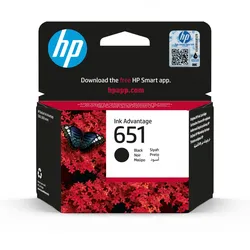 HP Original 651 Druckerpatrone - schwarz (C2P10AE#BHK)