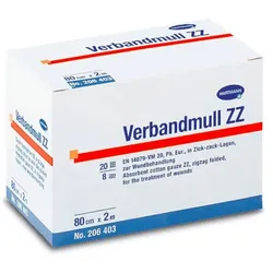 Verbandmull Zz Hart 2x10cm 1 ST