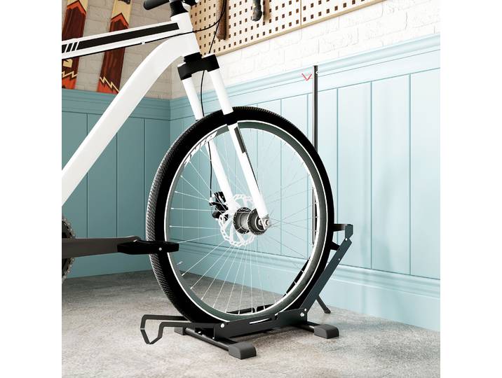 SPORTNOW Support Vélo Réglable 20-29 Pliable Noir