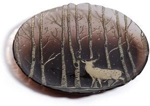 Zodax Wilderness Glass Dinner Plates, Set of 6