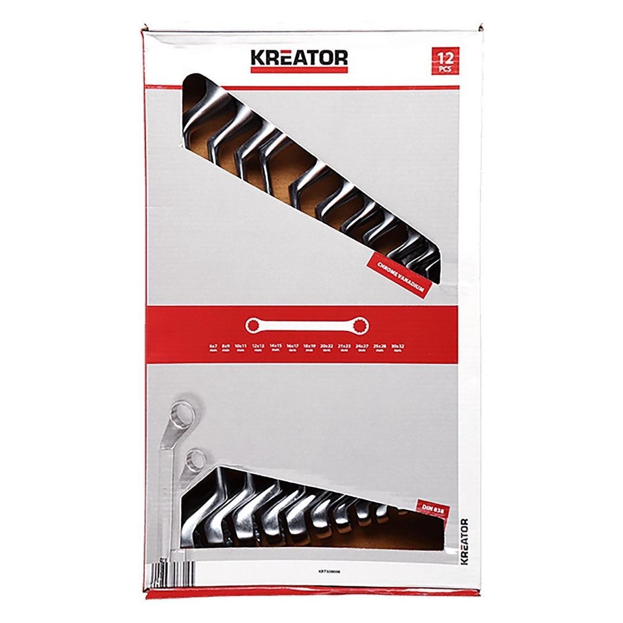 Kreator Schraubenschlüsselsatz 6-32mm Doppelring - 12 St. (KRT500006)