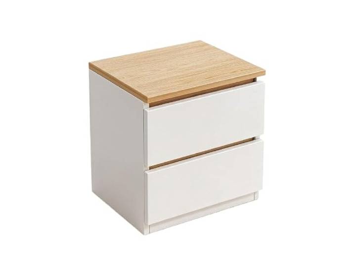 LIRHIQYGF Nachttisch, Nachttisch, Aufbewahrungsschublade, offenes Regal Minimalistischer Nachttisch mit Größen-/Farboptionen, offenem Regal, tiefen Schubladen, wasserabweisender Oberfläche und