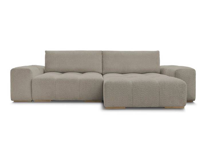 Ecksofa BOBOCHIC ANAKIN Boucle-Stoff taupe