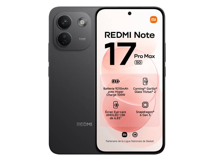 Smartphone Redmi Note 17 Pro Max 256 Go Noir XIAOMI