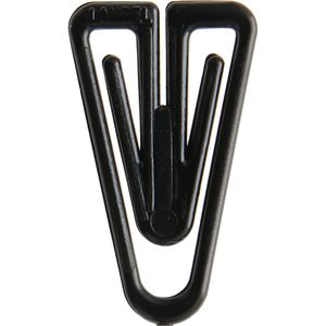 Laurel Büroklammern 0119-11, Plastiklips, 25mm, schwarz, aus Kunststoff, 1000 Stück