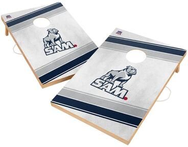 Skip's Garage Samford Bulldogs Regulation 2x4 Cornhole Set