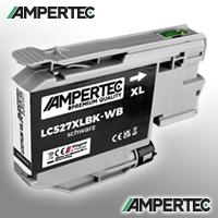 Ampertec Kompatible Tinte ersetzt Brother LC-527XLBK schwarz NB-LC527XLBK(PG)