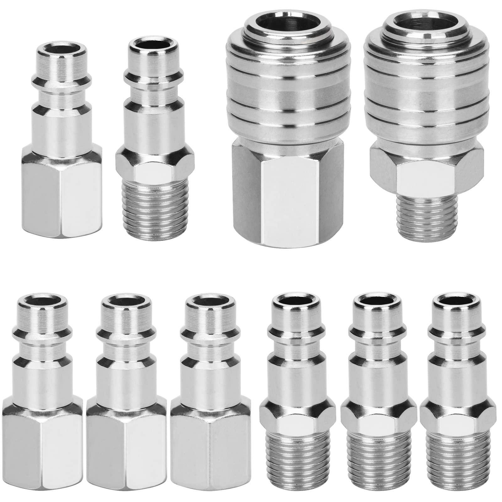 Selius 10 stuks Air Line Connectoren Euro Airline Slang Compressor Fittingen