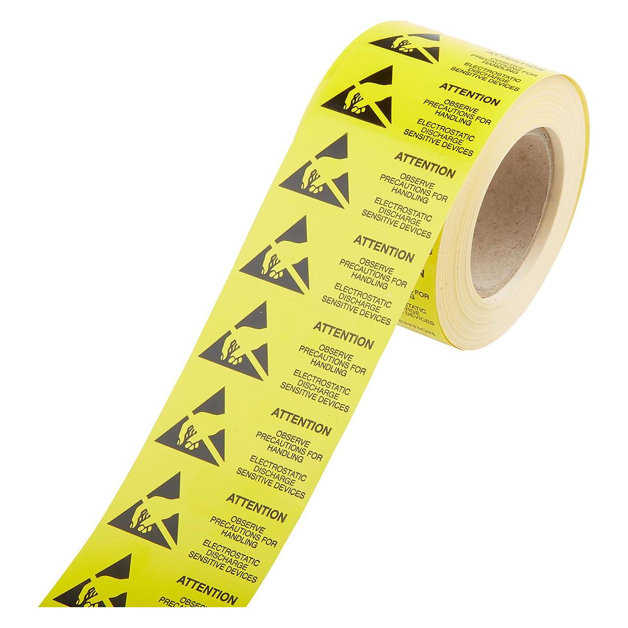 RS PRO ESD Warnetikett 25X45MM (3643587)