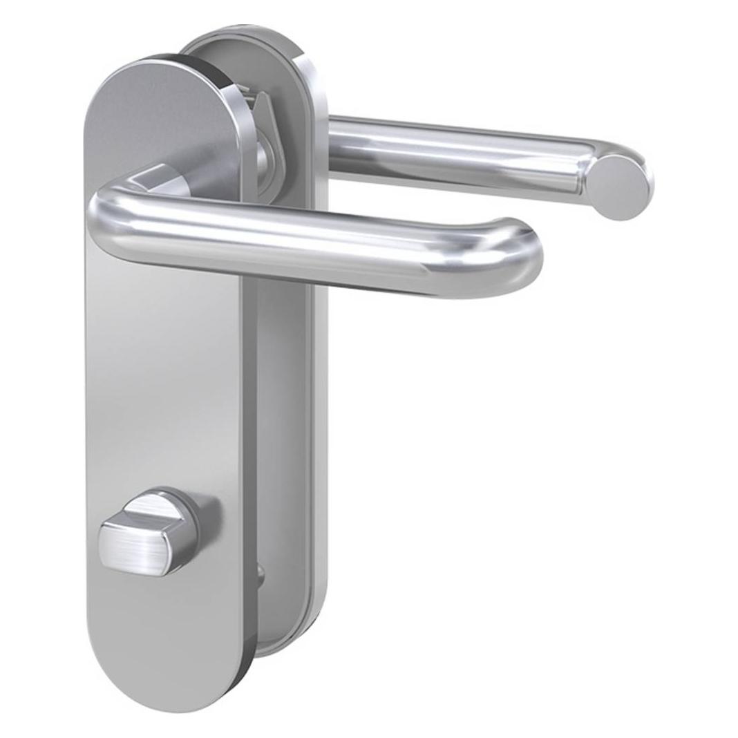 BASI 7304-0318, Schlüssellose Türdrückergarnitur, Edelstahl, Edelstahl, Rechtshändig (7304-0318)