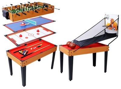 ORG9-GIP164156W465NB "5 in 1 Multi Game Table, Combo Game Table, Game Room, Friends & Family - 43""W"