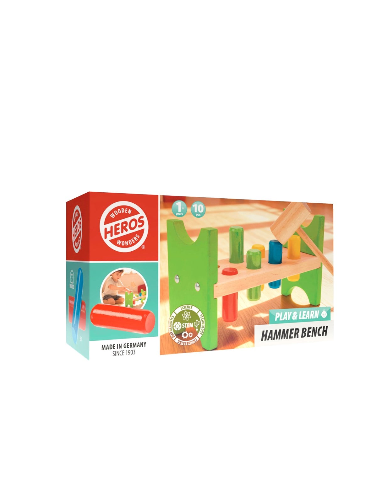 Heros FSC Play & Learn - Play and Learn Hammerbank (10 Teile)