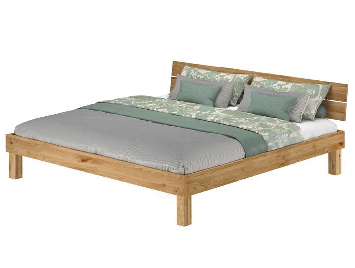Kingsize Bett Massivholzbett Eichenbett Geölt 200 x 200 cm