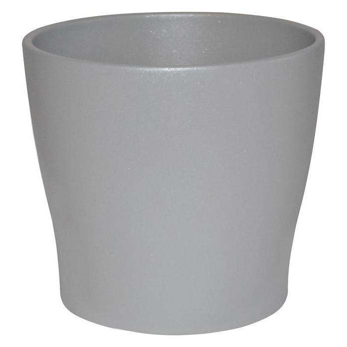Domoletti Ceramic pot, TOSKANIA, Ø 16 cm, silver (16 x 14.50 cm) (5906750941752)