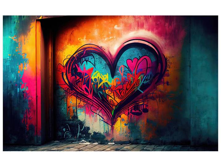 Bild mit Rahmen Street Heart image LAND