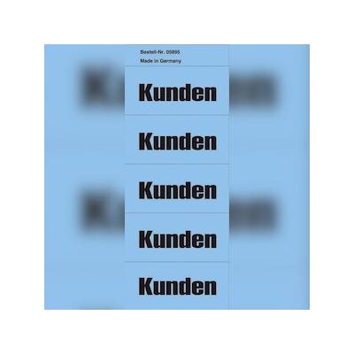 5895 Inhaltsschilder Kunden - Beutel mit 100 Stück, blau