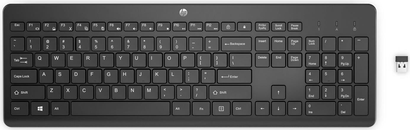 HP 230 Draadloos Toetsenbord, zwart (3L1E7AA#ABZ)