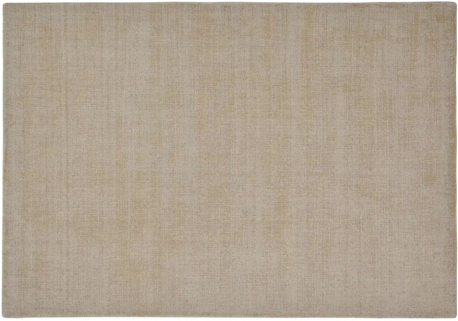 Höffner Handweb-Teppich  Vinaya ¦ beige ¦ Wolle ¦ Maße (cm): B: 140